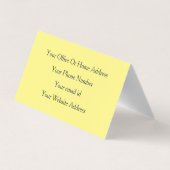 Yellow Gray Beauty Hair Salon 2022 Visitenkarten (Rückseite)