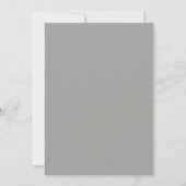 Yellow Gray Cheerful Summer Wedding Einladung (Rückseite)