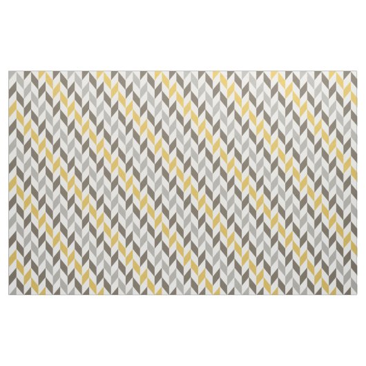 Yellow & Gray Chevron Pattern Stoff (Yard (91,4 cm))