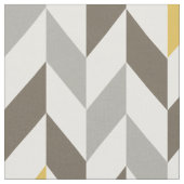 Yellow & Gray Chevron Pattern Stoff (Nahaufnahme)