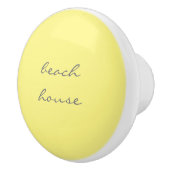 Yellow Gray Graues Beach House Cool Keramikknauf (Rechts)