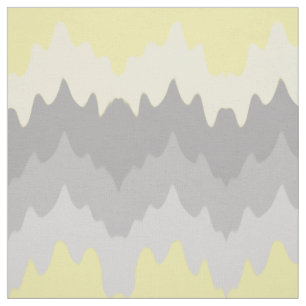Yellow Gray Ombre Zickzack Zigzag Stoff