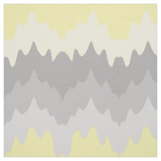 Yellow Gray Ombre Zickzack Zigzag Stoff (Muster)