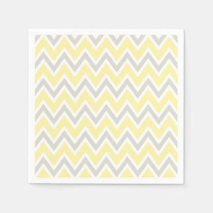 Yellow Gray Party Dusche Hochzeit Napkins Serviette
