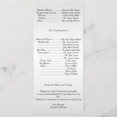 Yellow Gray Silver Mossy Oak Hochzeitsprogramm Programm (Rückseite)