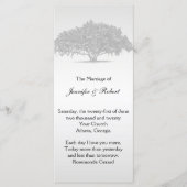 Yellow Gray Silver Mossy Oak Hochzeitsprogramm Programm (Vorderseite)