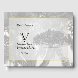 Yellow Gray Silver Mossy Oak Wedding Guest Book Gästebuch