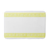 Yellow Grecian Frieze Design Badematte (Vorderseite)