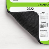 Yellow Green 4 Year Calendar von Janz Mousepad (Ecke)