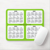 Yellow Green 4 Year Calendar von Janz Mousepad (Mit Mouse)