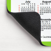 Yellow Green 52 Week Calendar von Janz 2026 Mousepad (Ecke)