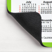 Yellow Green 52 Week Calendar von Janz 2029 Mousepad (Ecke)