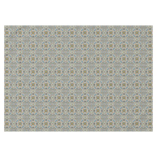 Yellow Green Aquamarin Blue Orange Angesagte Bohem Tischdecke (Vorderseite (Horizontal))