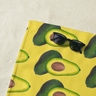 Yellow Green Avocado Fruit California Cali Healthy Strandtuch