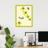 Yellow Green Babird Poster (Heimbüro)