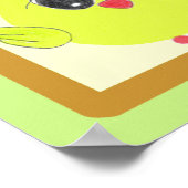 Yellow Green Babird Poster (Ecke)