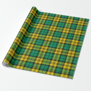 Yellow Green Blackwatch Campbell Tartan Kariert Geschenkpapier