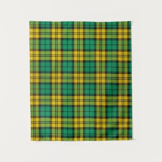 Yellow Green Blackwatch Campbell Tartan Kariert Wandteppich (Vorderseite)