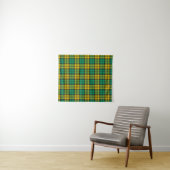 Yellow Green Blackwatch Campbell Tartan Kariert Wandteppich (Beispiel (Horizontal))