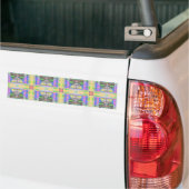 Yellow Green Blue Lila Geometric Autoaufkleber (Auf Lkw)