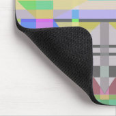 Yellow Green Blue Lila Geometric Mousepad (Ecke)