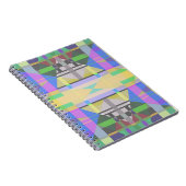 Yellow Green Blue Lila Geometric Notizblock (Rechte Seite)