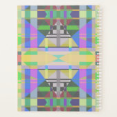 Yellow Green Blue Lila Geometric Planer (Rückseite)