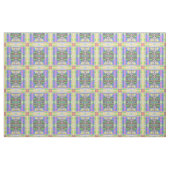 Yellow Green Blue Lila Geometric Stoff (Fat Quarter (45,7 x 55,9 cm))
