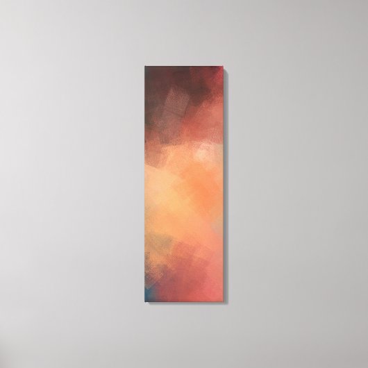 Yellow Green Blue Moderne Abstrakte Kunst Leinwanddruck (Vorderseite)