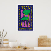 Yellow Green Chair - Matchbox Print - Czech Wall Poster (Küche)