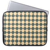 Yellow Green Checker Diamond Pattern Laptopschutzhülle (Vorderseite)