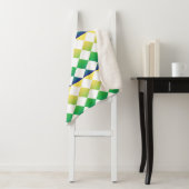 Yellow Green Checker Diamond Pattern Sherpadecke (Beispiel)