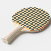 Yellow Green Checker Diamond Pattern Tischtennis Schläger (Vorderseite)