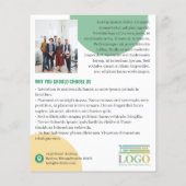 Yellow Green Circles Logo Photos Promotional Flyer (Hinten)