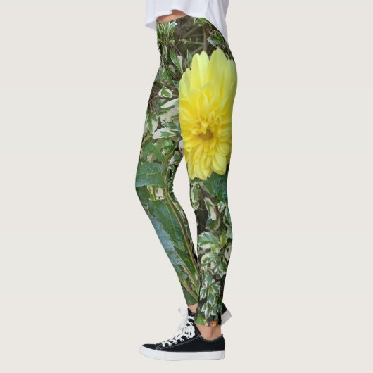 Yellow green Dahlia Leggings (Links)