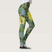 Yellow green Dahlia Leggings (Rechts)