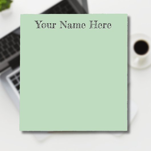 Yellow Green Einzigartig Personalisiert Teacher Ge Notizblock