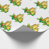 Yellow Green Geschenkpapier (Ecke)