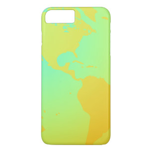 Yellow Green Gold Neon Globe Case-Mate iPhone Hülle