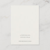 Yellow Green Gold Wattle Foliage Hair Clip Holder Visitenkarte (Rückseite)