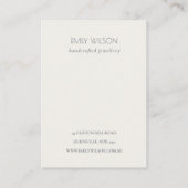 Yellow Green Gold Wattle Foliage Jewelcare Visitenkarte (Rückseite)