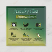 Yellow Green Gradient Schöne Juwelierpflege Tipps Begleitkarte (Vorderseite)