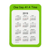 Yellow Green Holiday Calendar von Janz 2019 Magnet (Vertikal)