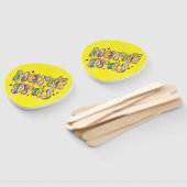 Yellow Green Lila Mardi Gras Fächer (Non-assembled)