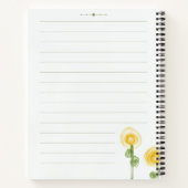 Yellow Green Minimalistisch Hello Sunshine Notizblock (Rückseite)