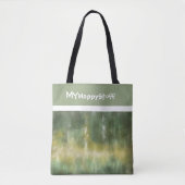 Yellow green modern abstract elegant pattern  tasche (Vorderseite)