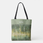 Yellow green modern abstract elegant pattern  tasche (Rückseite)