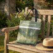 Yellow green modern abstract elegant pattern tasche