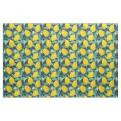 Yellow Green Navy Blue Lemon Muster Stoff (Yard (91,4 cm))