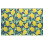 Yellow Green Navy Blue Lemon Muster Stoff (Fat Quarter (45,7 x 55,9 cm))